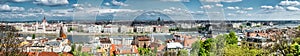 Panoramic view of Budapest city