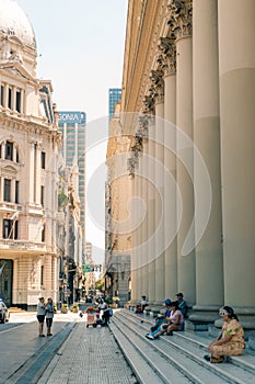 Panoramic view of buildings around Plaza de Mayo - Buenos Aires, Argentina -mar 2th 2024