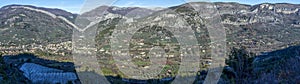 Panorama Buis-les-Baronnies is a commune and village in winter, Drome department in southeastern France photo