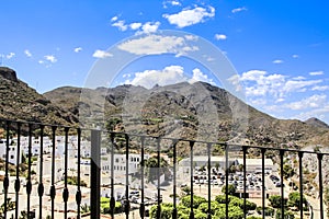 Panoramic view of Cabrera, Bedar and Almagrera mountains from Plaza Nueva viewpoint photo