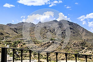 Panoramic view of Cabrera, Bedar and Almagrera mountains from Plaza Nueva viewpoint photo