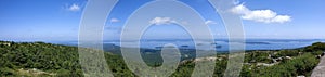 Panoramic view from Cadillac Mountain,park Acadia