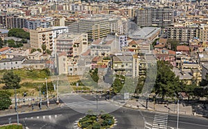 Panoramic view of cagliari city, sardinia island, italy