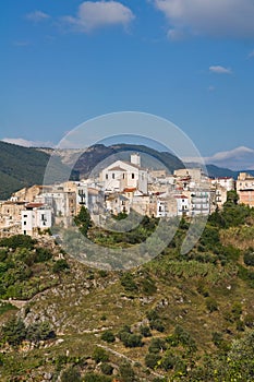 Panoramic view of Cagnano Varano. Puglia. Italy.