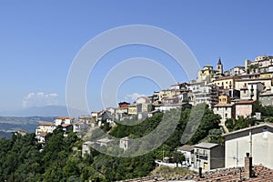 The old town of Cairano, Italy. photo