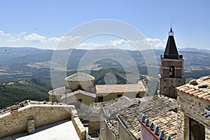 The old town of Cairano, Italy. photo