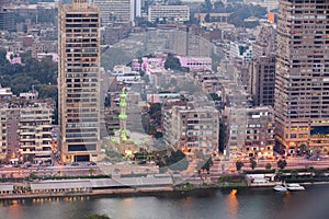 Panoramic view of Cairo city