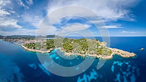 Panoramic view with Cala Gat and Punta de Cala Gat on Mallorca