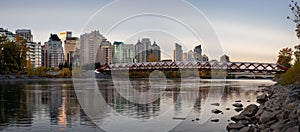 Panoramic view of Calgarys beautiful skyline