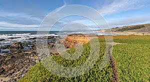 Panoramic view of the California beaches and landscape on Hyw-1