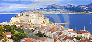 Panoramic view of Calvi - Corsica island photo