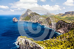 Panoramic view of Cape Formentor. Mallorca photo
