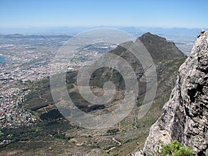 Panoramic view Cape Town and Table mountain
