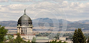 Panoramic View Capital Dome Helena Montana State Building