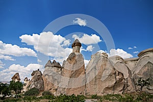 Panoramic view of Cappadocia