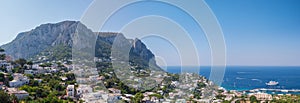 Panoramic view of Capri island