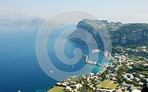 Panoramic view of Capri, Southern Italy
