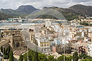 Panoramic view of Cartagena,