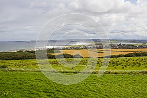 A panoramic view Castlerock and Coleraine towns in Northern Ireland photo