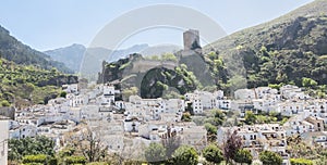 Panoramic view of Cazorla village, in the Sierra de Cazorla, Jaen, Spain