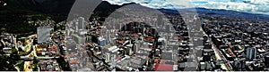 Panoramic view of the center of Bogota, Colombia photo