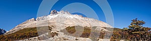 Panoramic view of Cerro Castillo in Carretera austral in chile -