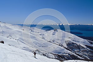 Panoramic view of Cerro Catedral ski resort photo