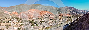 Panoramic view of Cerro de los Siete Colores, Argentina