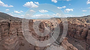 Panoramic view of Charyn Canyon, Kazakhstan