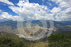 Panoramic view of Chicamocha Canyon near Bucaramanga in Santander, Colombia photo