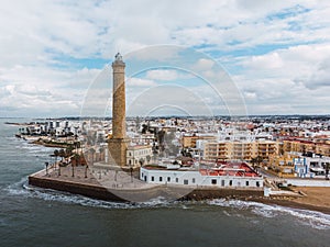 Panoramic view of the Chipiona lighthouse photo