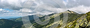 Panoramic view on Chopok peak in Low Tatras mountains