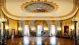 Panoramic view in the Christiansborg Palace