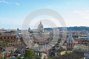 Landscape Roma Pincio Veduta Panorama Italy photo