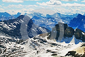 Panoramic view from Cirque peak, Banff national park