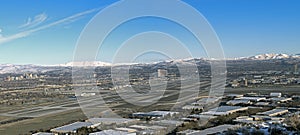 Panoramic view Cities of Reno and Sparks Nevada. photo