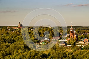 Panoramic view of the city of Borovsk, Russia, Kaluzhskiy region
