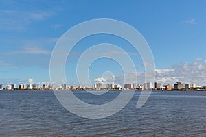 Panoramic view of city center, Aracaju, Sergipe, Brazil