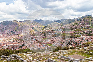 Panoramic view of the city of Cuzco.