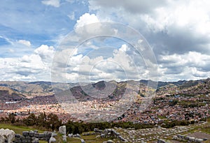 Panoramic view of the city of Cuzco.