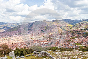 Panoramic view of the city of Cuzco.