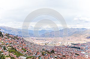 Panoramic view of the city of Cuzco