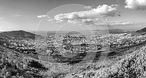 View of the city in Dawn Sunrise in Cape Town, Table Mountain views