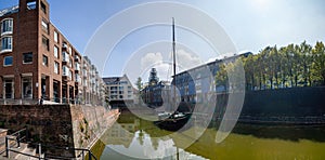 Panoramic view of the city of Dusseldorf, Germany