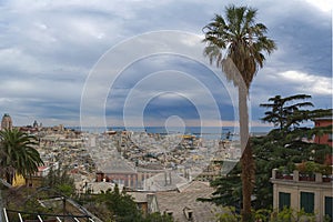 Panoramic view of the city of Genoa - Liguria - Italy