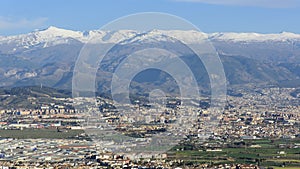 Panoramic view of the city of Granada, spain photo