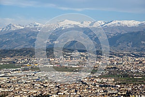 Panoramic view of the city of Granada, spain photo