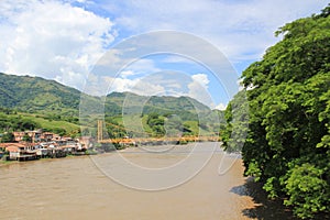 Panoramic view of the city. La Pintada, Antioquia, Colombia.