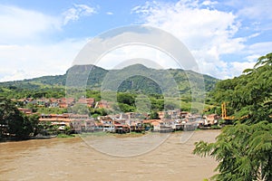 Panoramic view of the city. La Pintada, Antioquia, Colombia. photo