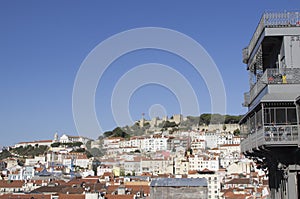 Panoramic view of the city of Lisbon. Portugal